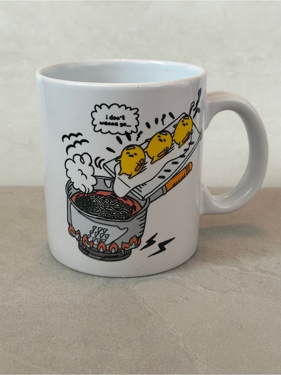 Sanrio Other - Sanrio Gudetama The Lazy Egg "I Don't Wanna Go" 20 oz Coffee Mug New